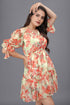 OWO THE LABEL Georgette Floral Print Dress For Women
