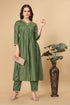 OWO THE LABEL V Neck Women Kurti 2 Piece Khatali work (OTLKRT2006)
