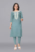 OWO THE LABEL Women Lucknowi Long Kurti (OTLKRT2014)