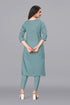 OWO THE LABEL Women Lucknowi Long Kurti (OTLKRT2014)