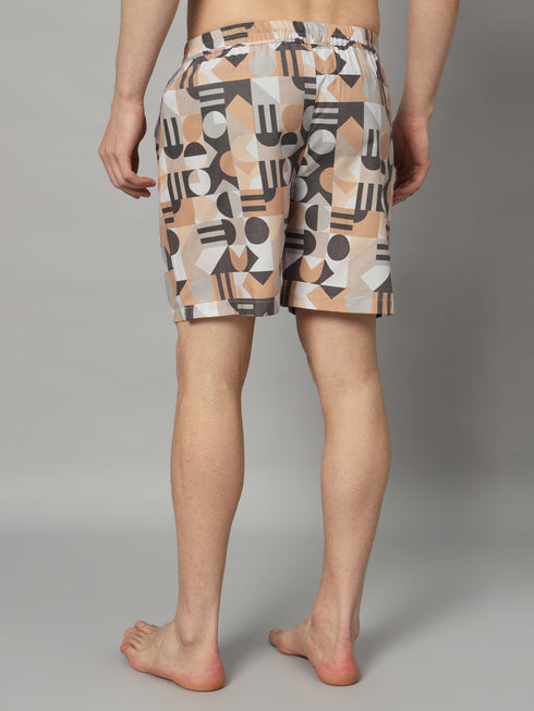 Printed Men Boxer | Pure Cotton Men's Shorts with Pockets