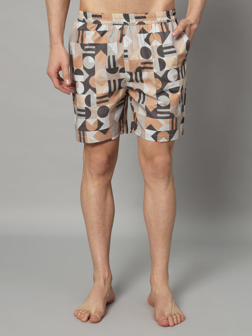 Printed Men Boxer | Pure Cotton Men's Shorts with Pockets