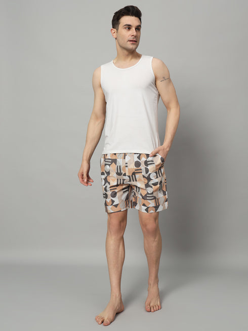 Printed Men Boxer | Pure Cotton Men's Shorts with Pockets