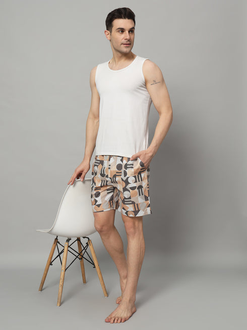 Printed Men Boxer | Pure Cotton Men's Shorts with Pockets