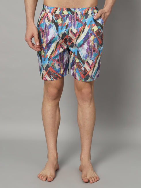 Printed Men Boxer | Pure Cotton Mens Shorts | Innerwear Boxers | Men Boxer With Pocket (OTLMB14)