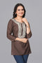 OWO THE LABEL Women Lucknowi kurti Short Floral work (OTLKRT2013)