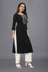 OWO THE LABEL Long Kurti For women Embroidery work in neck (OTLKRT2001)