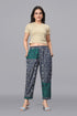 OWO THE LABEL women printed denim pant (OTLPANT2005)