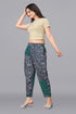 OWO THE LABEL women printed denim pant (OTLPANT2005)