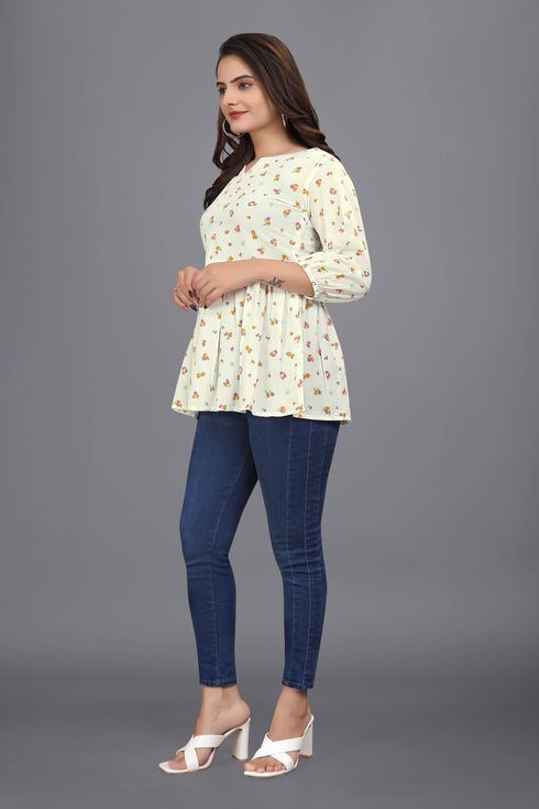 OWO THE LABEL floral print top for women (OTLTPS2002)