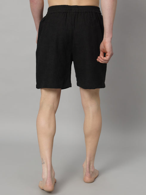 Pack Of 2, Mens Boxer, Pure Organic Linen Boxer For Men, Innerwear Shorts, Solid Boxer (OTLMB06-2)