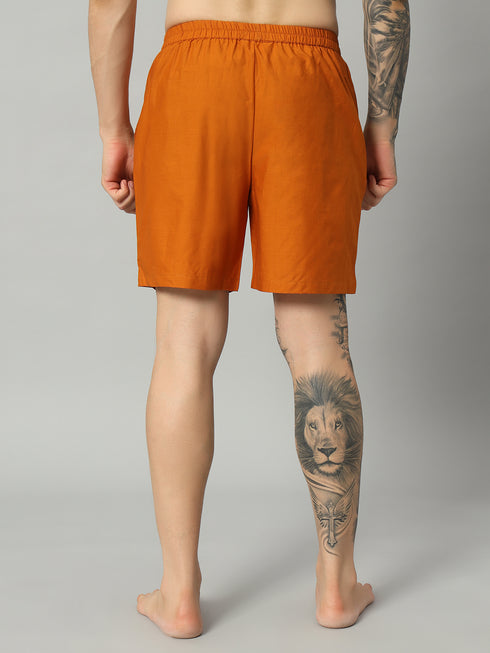 OWO THE LABEL Men's Organic Linen Boxer Shorts – Vibrant Yellow Comfort