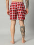 OWO THE LABEL Men’s Organic Cotton Boxer Shorts – Fresh Comfort with a Checked Print