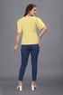 OWO THE LABEL women top yellow color solid pattern womens top stylish and trending (OTLTPS2001)