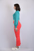 Neon Lycra Cords set for women top and pants for daily use and party wear