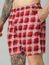 OWO THE LABEL Men’s Organic Cotton Boxer Shorts – Fresh Comfort with a Checked Print