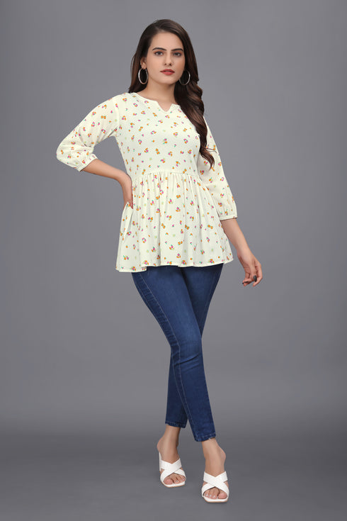 OWO THE LABEL floral print top for women (OTLTPS2002)