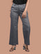 Denim pant for women western wear and party wear stylish Grey Cotton Denim Silk Pant (OTL-PNT-1007)