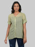 Shirt Style Short Sleeves Top (OTL-TPS1082)