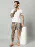OWO THE LABEL Multicolor Striped Cotton Shorts for Men(OTLMB24)