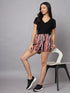 OWO The Label Women Shorts, Half Pant For Women Stripe Print, Best Quality Shorts (OTLWS01)