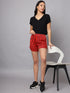 OWO The Label Women Shorts, Half Pant For Women Stripe Print, Best Quality Shorts (OTLWS04)