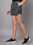 OWO The Label Women Shorts, Half Pant For Women Stripe Print, Best Quality Shorts (OTLWS05)