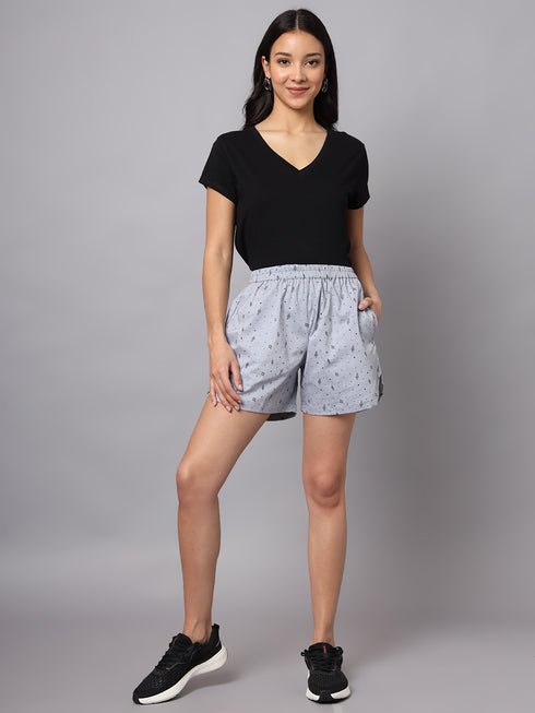 OWO The Label Women Shorts, Half Pant For Women Stripe Print, Best Quality Shorts (OTLWS13)