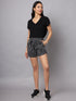 OWO The Label Women Shorts, Half Pant For Women Stripe Print, Best Quality Shorts (OTLWS05)