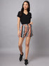 OWO The Label Women Shorts, Half Pant For Women Stripe Print, Best Quality Shorts (OTLWS03)