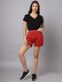 OWO The Label Women Shorts, Half Pant For Women Stripe Print, Best Quality Shorts (OTLWS04)