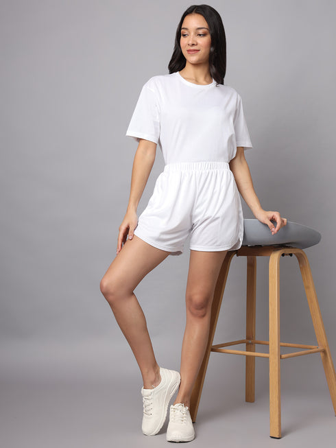 OWO The Label Women Shorts, Half Pant For Women Stripe Print, Best Quality Shorts (OTLWS09)