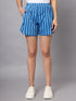 OWO The Label Women Shorts, Half Pant For Women Stripe Print, Best Quality Shorts (OTLWS07)