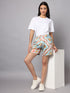 OWO The Label Women Shorts, Half Pant For Women Stripe Print, Best Quality Shorts (OTLWS11)