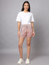 OWO The Label Women Shorts, Half Pant For Women Stripe Print, Best Quality Shorts (OTLWS08)