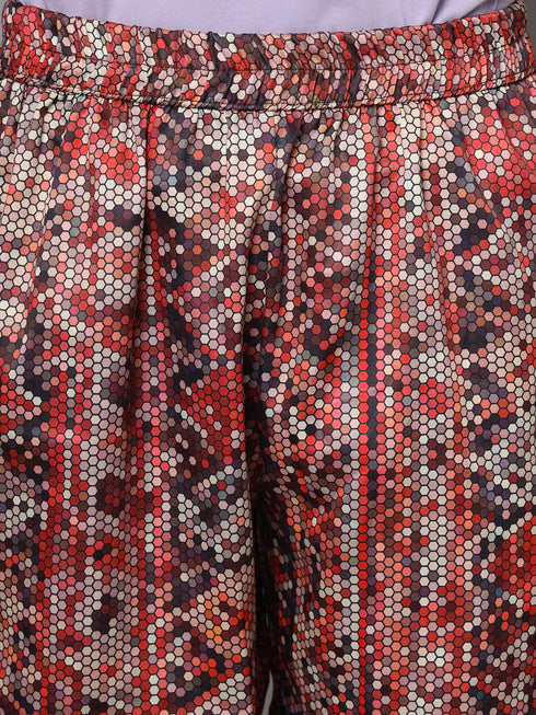 OWO The Label Women Shorts, Half Pant For Women Stripe Print, Best Quality Shorts (OTLWS10)