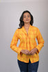 Checked printed top for women ladies western wear with full sleeve Designer Top With Neck Pattern (OTL-TPS1076)