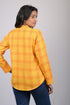 Checked printed top for women ladies western wear with full sleeve Designer Top With Neck Pattern (OTL-TPS1076)