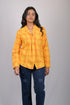 Checked printed top for women ladies western wear with full sleeve Designer Top With Neck Pattern (OTL-TPS1076)