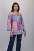 Stylish top for women party wear and birthday valentine day Multicolor Floral Print Off Shoulder Pattern (OTL-TPS1086)