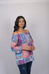 Stylish top for women party wear and birthday valentine day Multicolor Floral Print Off Shoulder Pattern (OTL-TPS1086)