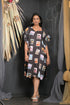 OWO THE LABEL Half Sleeve Multi Print Beach Wear Kaftan (OTL-KFTN-1004)