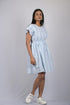 OWO THE LABEL Dress For Women Striped Dress Knee Length Flare Sleeves (OTL-DRS1043)