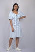 OWO THE LABEL Half Sleeve Dress for women western outfits Front Knot Puff Sleeves Dress (OTL-DRS1048)