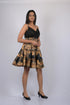 Golden Leaf Print skirt for women Party Wear Flare Skirt (OTLKT1001)