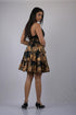 Golden Leaf Print skirt for women Party Wear Flare Skirt (OTLKT1001)