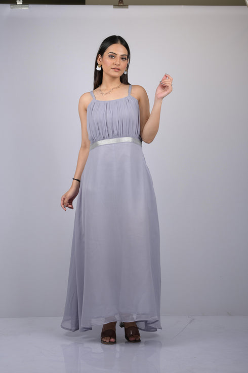 Long dress for women western wear and party wear sleeve less dress Princess Gown For Party Wear (OTL-GWN-1001)