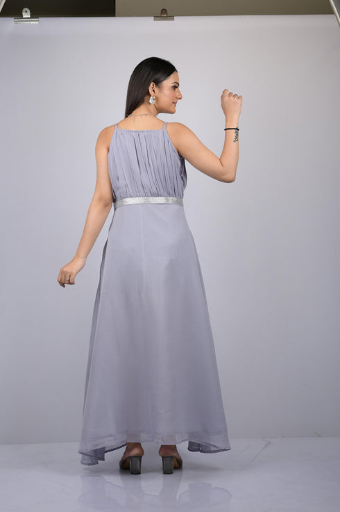 Long dress for women western wear and party wear sleeve less dress Princess Gown For Party Wear (OTL-GWN-1001)