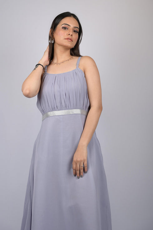 Long dress for women western wear and party wear sleeve less dress Princess Gown For Party Wear (OTL-GWN-1001)