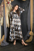 OWO THE LABEL Women Dress Polyester Satin Long Dress With Digital Print (OTL-DRS1069)